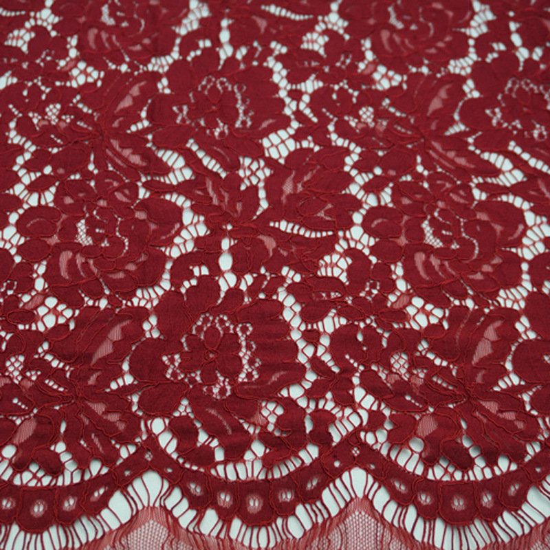 Placement Floral Eyelash Placement Lace Fabric for Women's Wear Wholes 34
